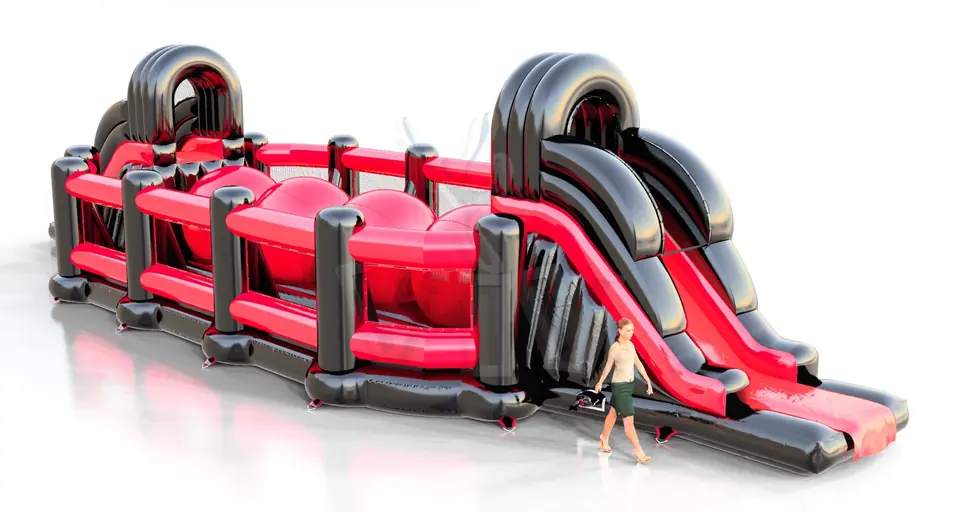 Wipe Out - Collection Fun in Black commercial inflatable wipe-out attraction