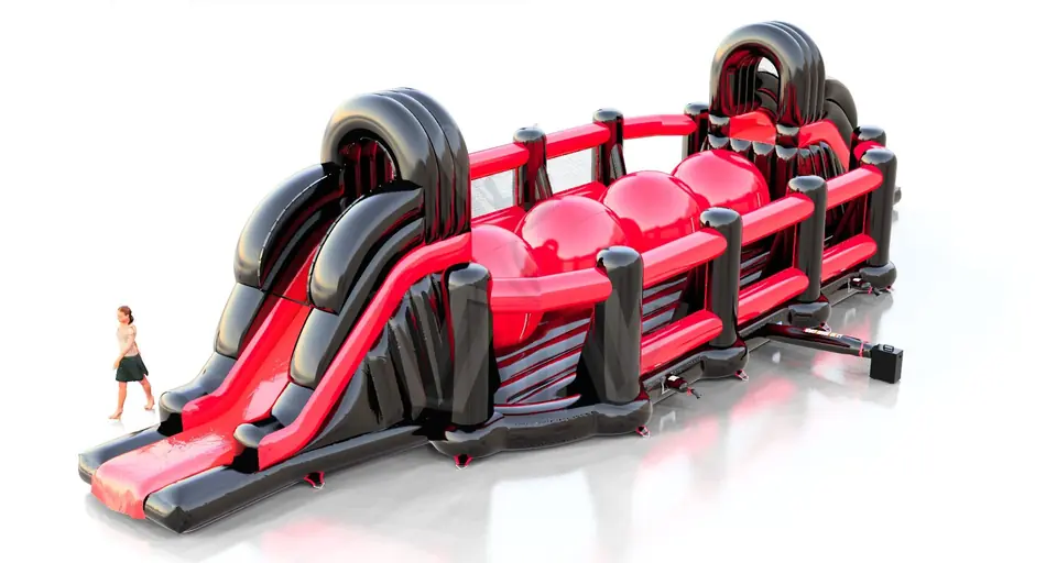 Wipe Out - Collection Fun in Black commercial inflatable wipe-out attraction