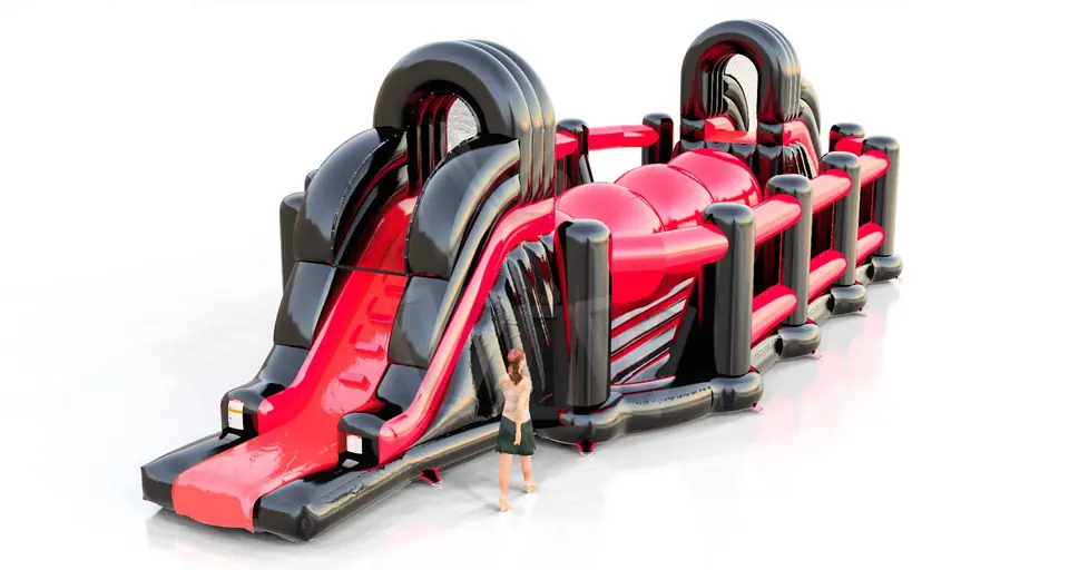 Wipe Out - Collection Fun in Black commercial inflatable wipe-out attraction