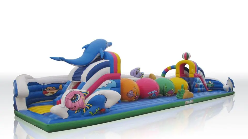 Wipe-Out Dolphin - Collection Underwater World commercial inflatable wipe-out attraction