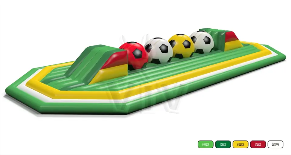Wipe-Out Football commercial inflatable wipe-out attraction