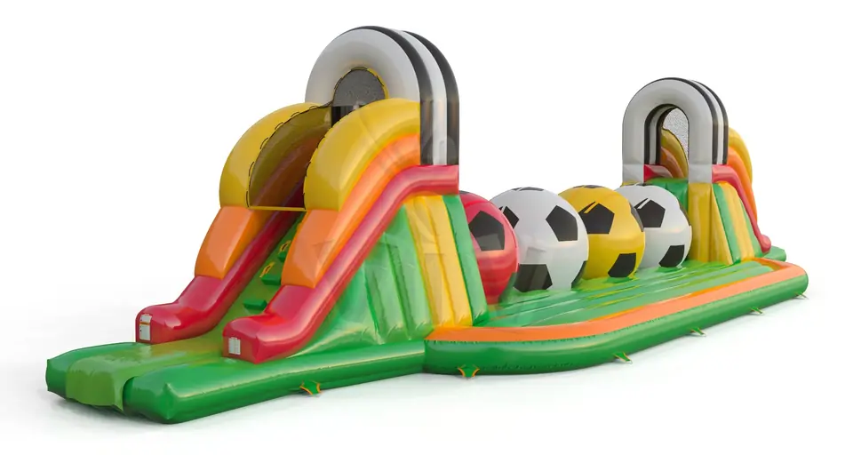 Wipe Out Football - Collection Football commercial inflatable wipe-out attraction