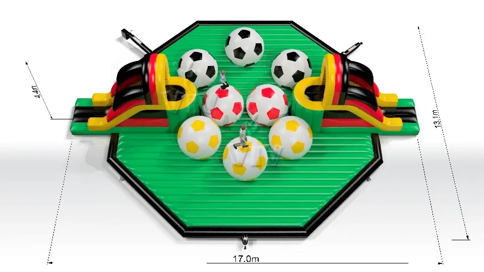 Wipe-Out Football commercial inflatable wipe-out attraction