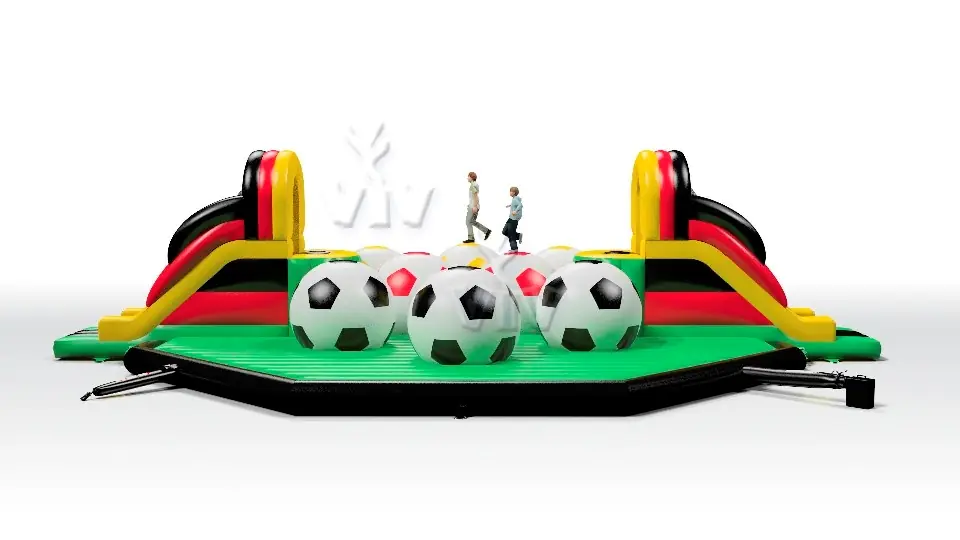 Wipe-Out Football commercial inflatable wipe-out attraction