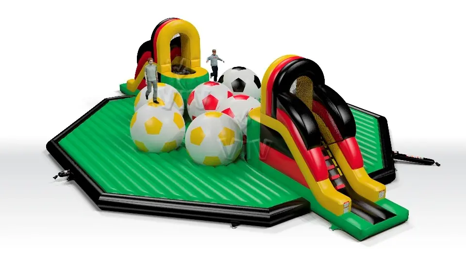 Wipe-Out Football commercial inflatable wipe-out attraction