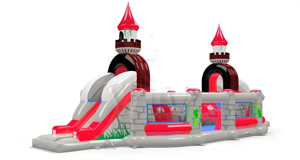 Wipe-Out Galahad Mini - Knights Collection commercial inflatable wipe-out attraction