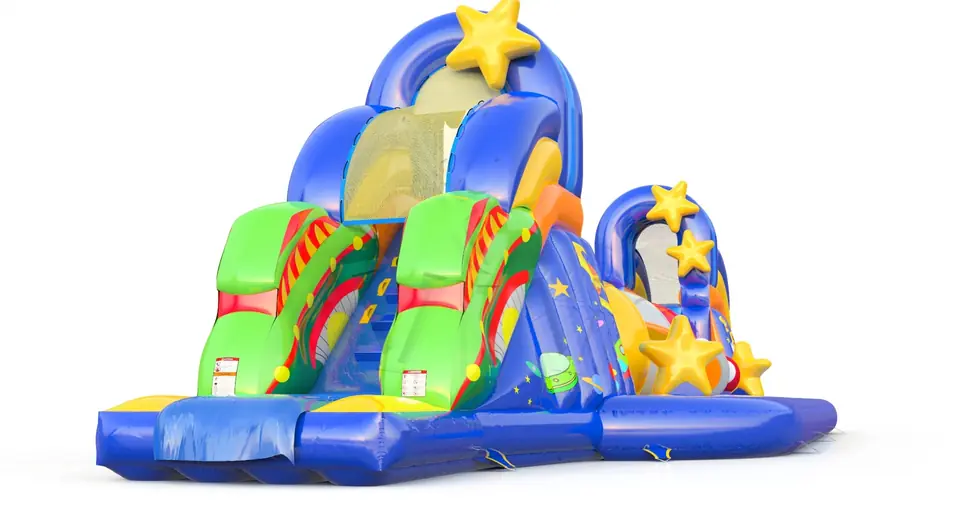 Wipe Out L Cosmos commercial inflatable wipe-out attraction