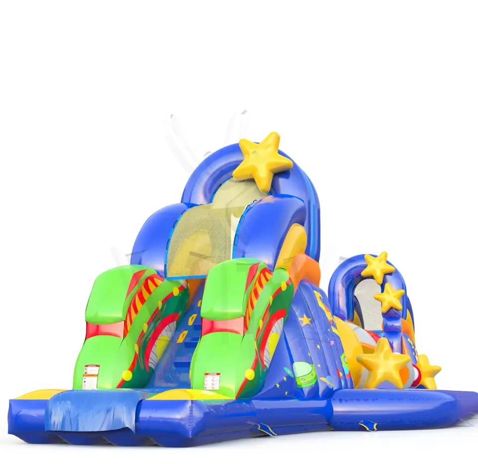 Wipe Out L Cosmos commercial inflatable wipe-out attraction