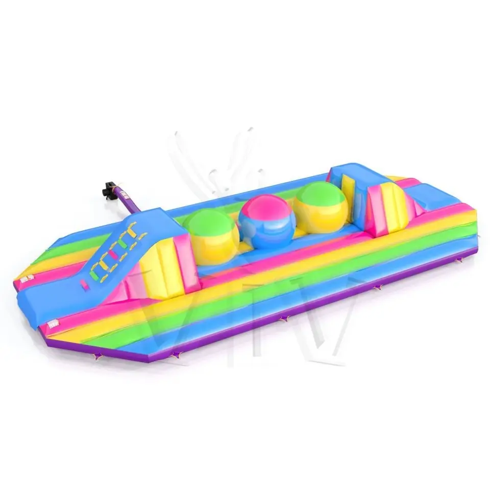 Wipe-Out L Startup commercial inflatable wipe-out attraction