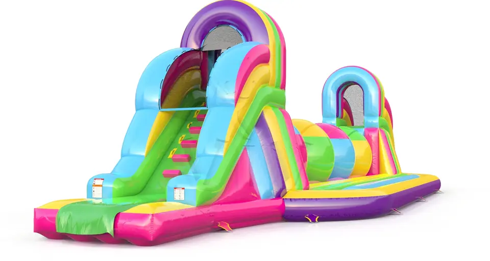 Wipe Out L Startup commercial inflatable wipe-out attraction