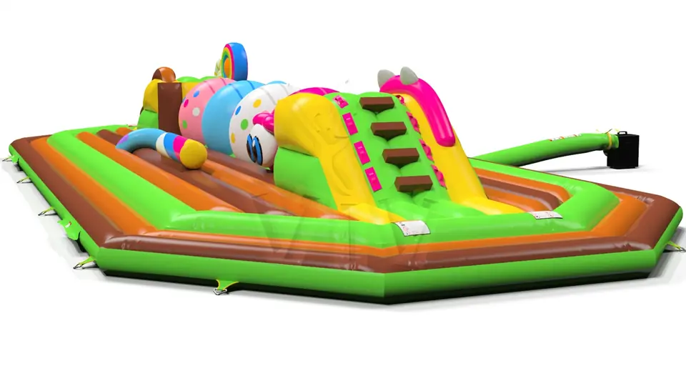 Wipe Out Monsters commercial inflatable wipe-out attraction