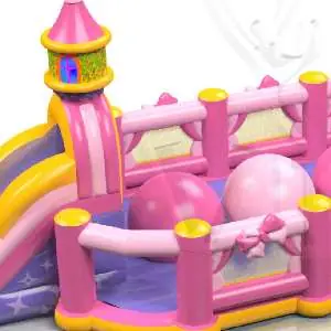 Wipe-Out Pink - Pink Collection commercial inflatable wipe-out attraction