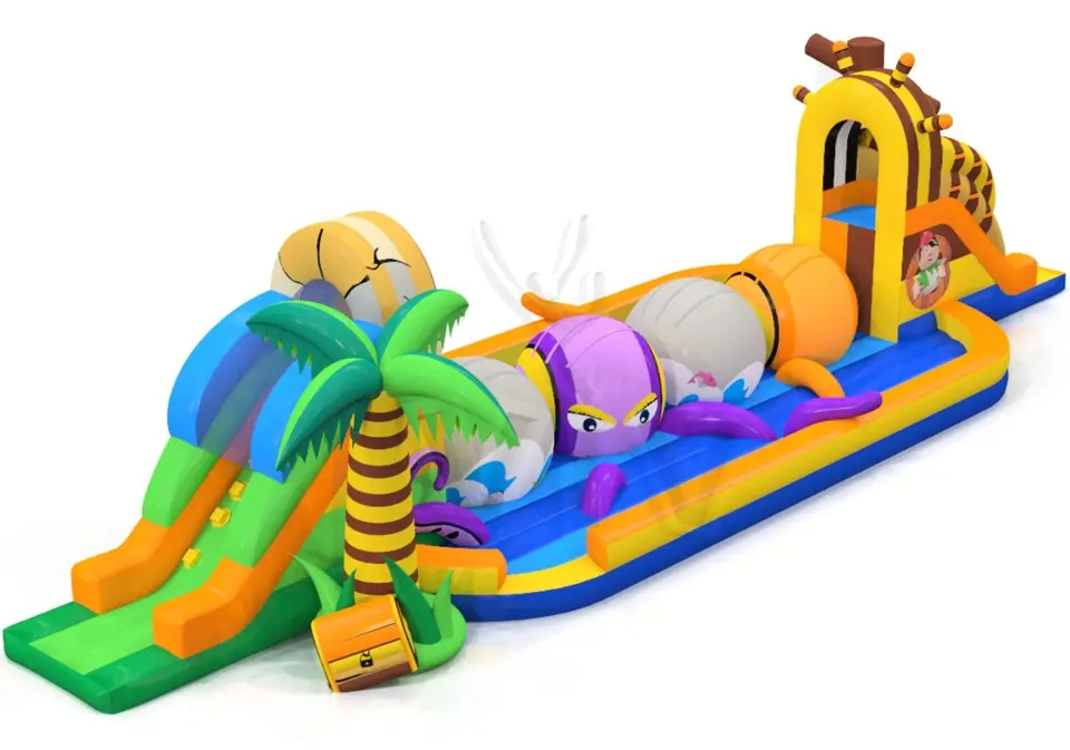 Wipe-Out Pirate - Collection Pirate commercial inflatable wipe-out attraction