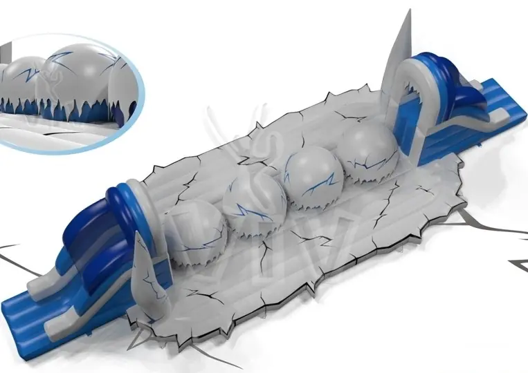 Wipe-Out Snowballs - Collection Snow Queen commercial inflatable wipe-out attraction