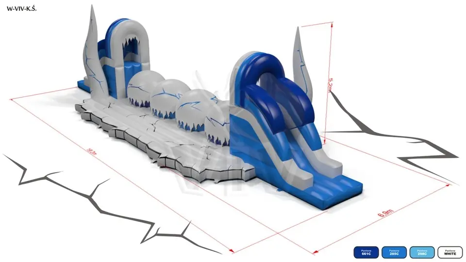 Wipe-Out Snowballs - Collection Snow Queen commercial inflatable wipe-out attraction