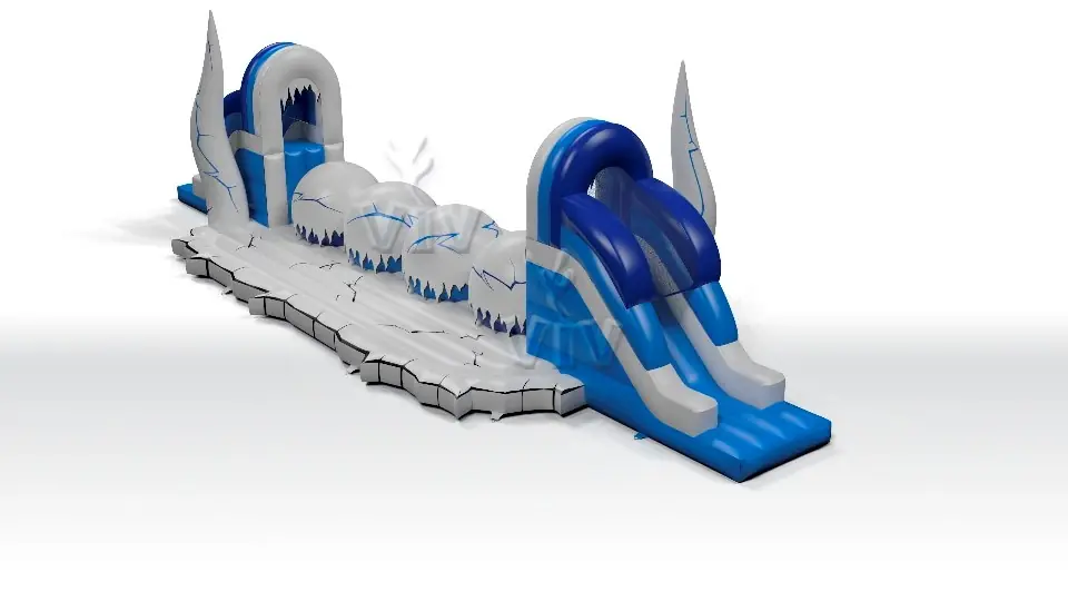 Wipe-Out Snowballs - Collection Snow Queen commercial inflatable wipe-out attraction