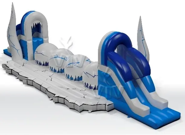 Wipe-Out Snowballs - Collection Snow Queen commercial inflatable wipe-out attraction