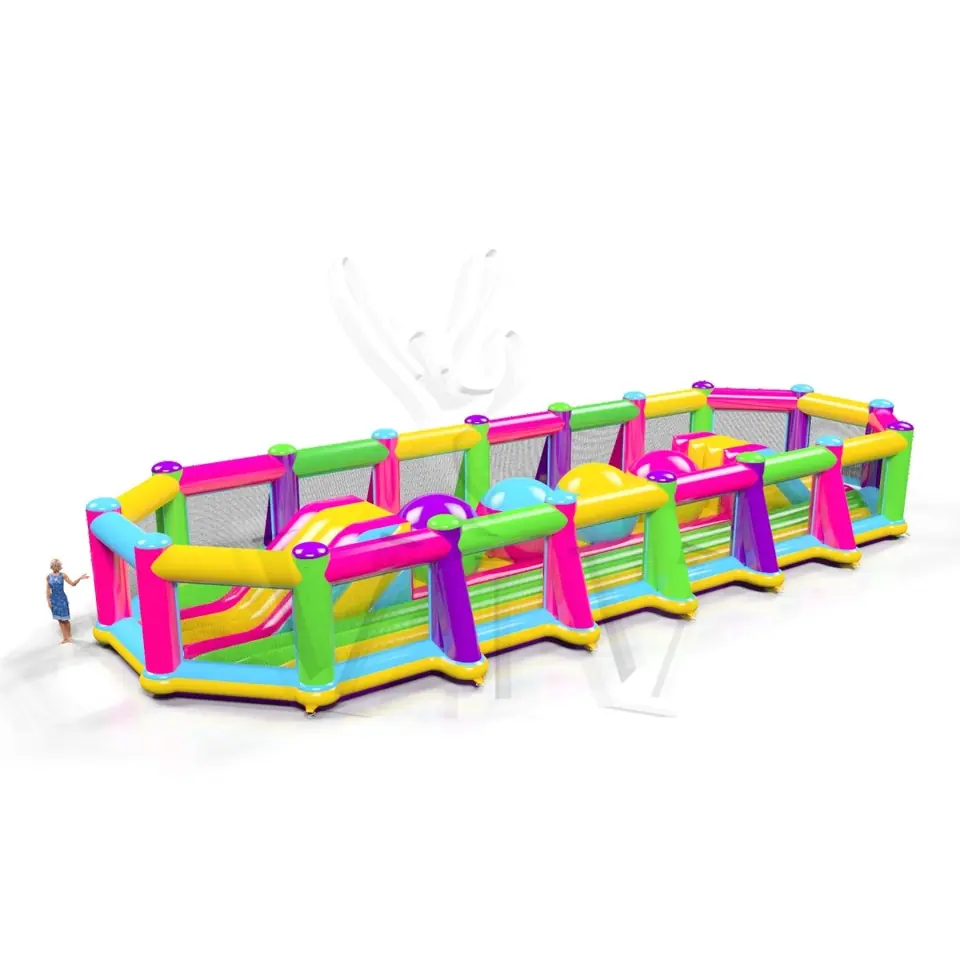 Wipe Out Startup commercial inflatable wipe-out attraction