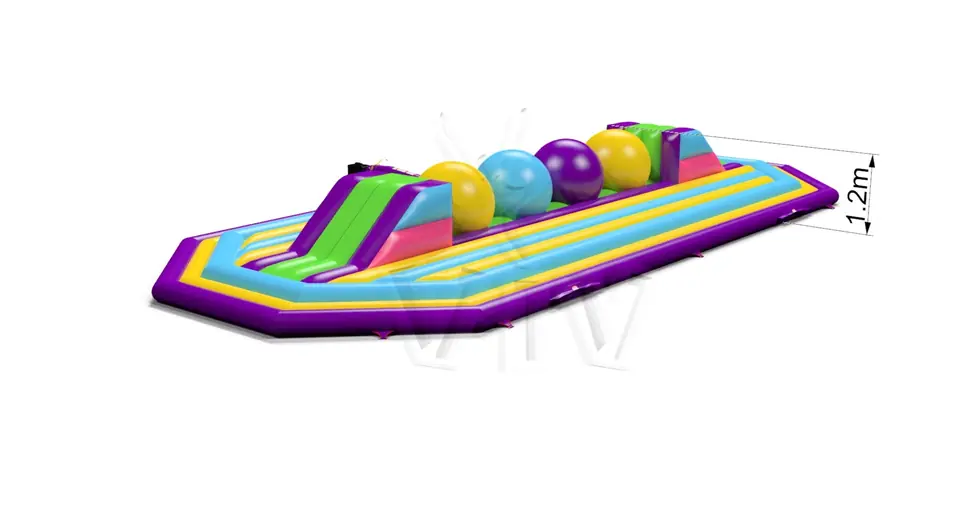 Wipe-Out Startup M - Medium commercial inflatable wipe-out attraction