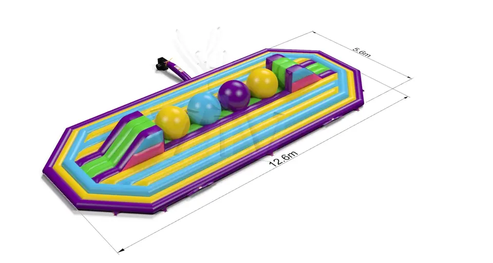 Wipe-Out Startup M - Medium commercial inflatable wipe-out attraction