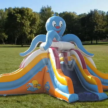 Mini octopus inflatable slide