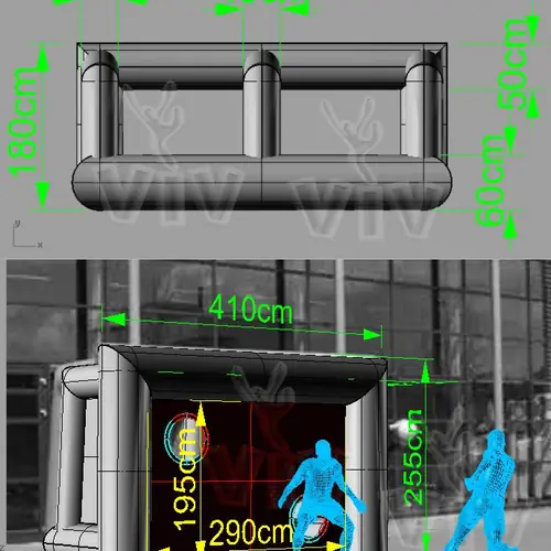 Accuracy Gate 4.11 x 2.55 m commercial promotional inflatable gate