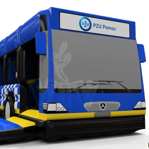 Active Autobus PZU POMOC commercial custom inflatable
