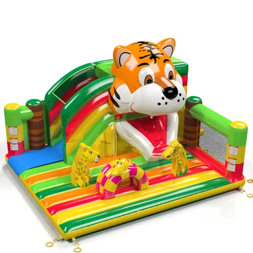 Active Center with swallower tiger head commercial inflatable active center