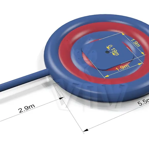 Air cushion for Rodeo Falgas blue-red commercial mechanical rodeo attraction