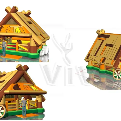 Aircushion for Rodeo Janosik 6.7 x 6.1 m commercial custom inflatable