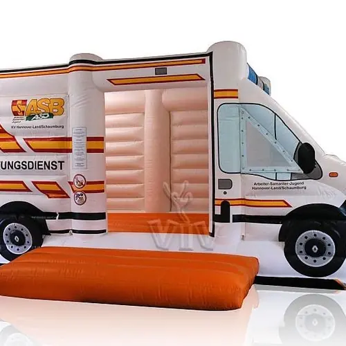 Ambulance without roof commercial inflatable bounce