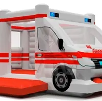 Ambulance without roof open-top inflatable bounce