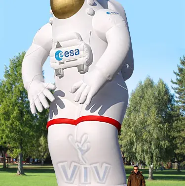 Astronaut promotional inflatable product photo