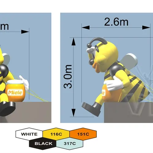 Bee 3 m commercial custom inflatable