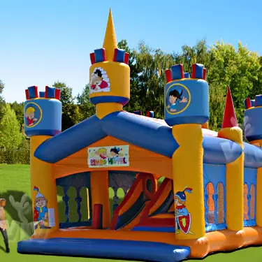 Bimbolo roofed inflatable bounce