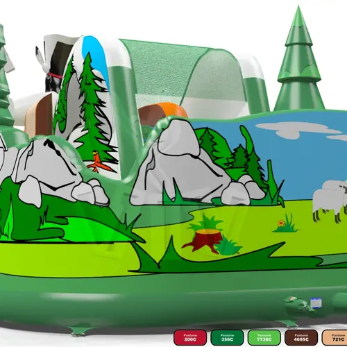 Brigand's Adrenaline commercial inflatable obstacle course