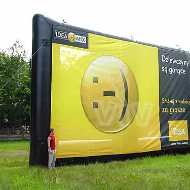 Black Screen promotional inflatable product photo