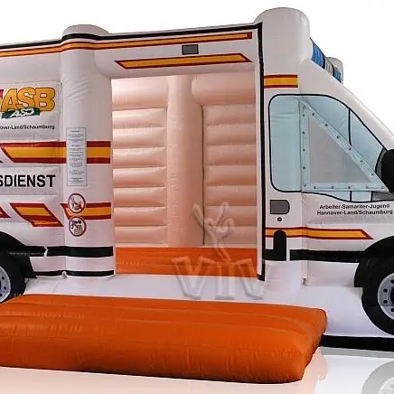 Bounce Ambulance with logo commercial inflatable bounce