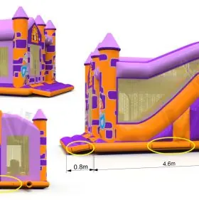 Bounce Combo 4.3 x 3.5 m commercial inflatable bounce
