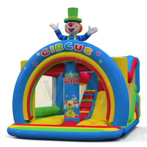 Bounce Combo Circus with Clown commercial inflatable bounce