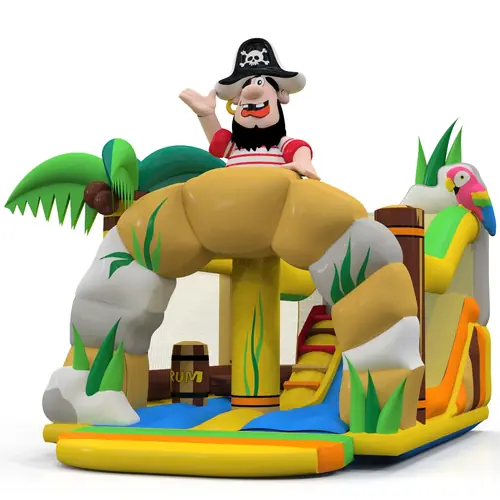 Bounce Combo Pirate with three figures - Collection Pirate commercial inflatable bounce