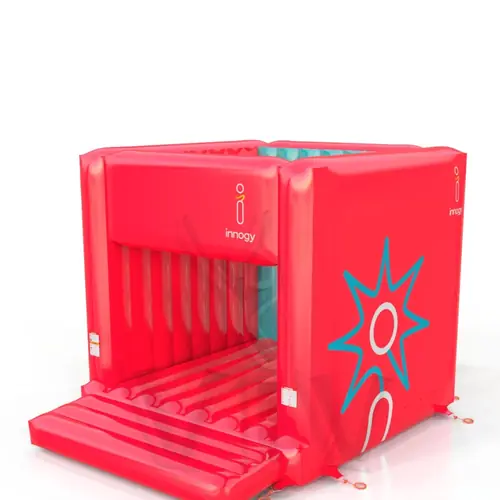 Bounce cube RWE red commercial inflatable bounce