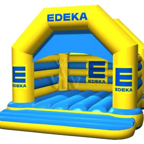 Bounce Edeka with roof 6.2 x 7.2 m commercial inflatable bounce