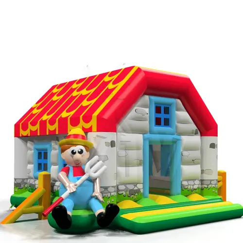 Bounce Farmhouse with roof commercial inflatable bounce
