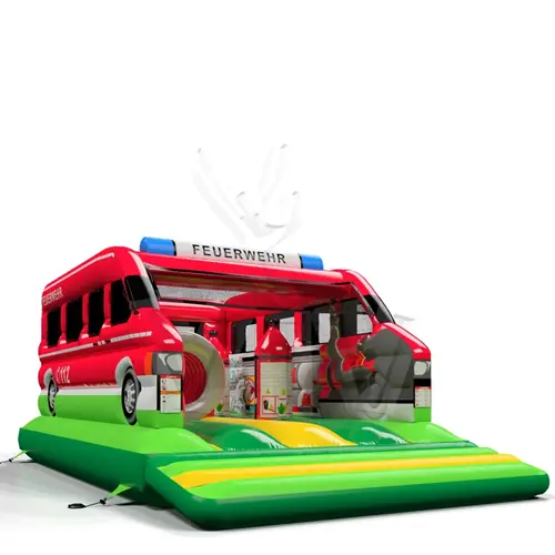 Bounce Fire brigade car commercial inflatable bounce