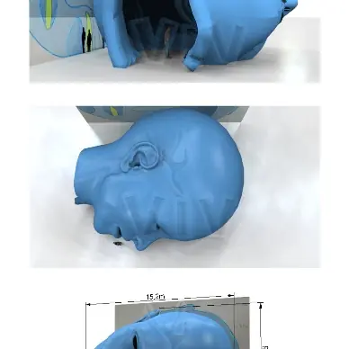 Bounce Head 15.2 x 12.5 x 9.1 m commercial inflatable bounce
