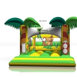 Bounce Jungle without roof with logo 5 x 4 m commercial inflatable bounce