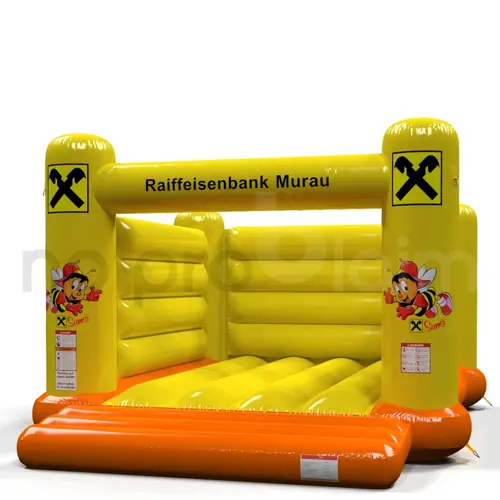 Bounce M Raiffeisen Murau Sumsi commercial inflatable bounce