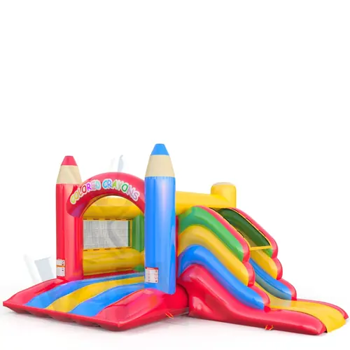 Bounce Micro Crayons with slide commercial inflatable bounce
