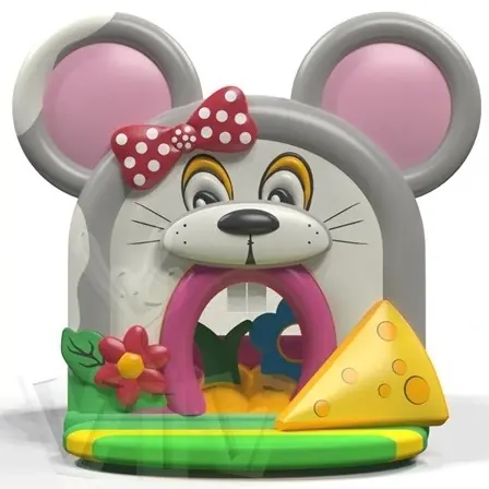 Bounce Mouse with roof and figures - Creatures Collection commercial inflatable bounce